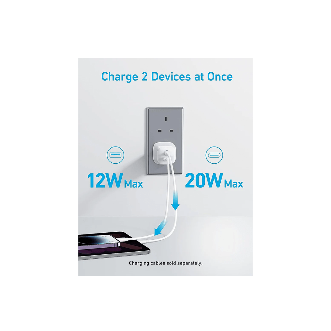 Anker, 323 Charger with USB-C to Lightning Cable in Qatar Anker, 323 Charger with USB-C to Lightning Cable in Qatar